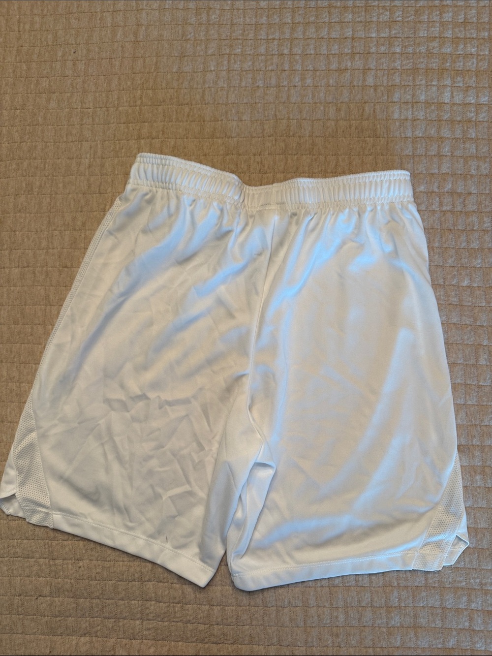 Nike Men’s Medium Soccer Shorts Trio - White & Blue - Picture 3 of 7